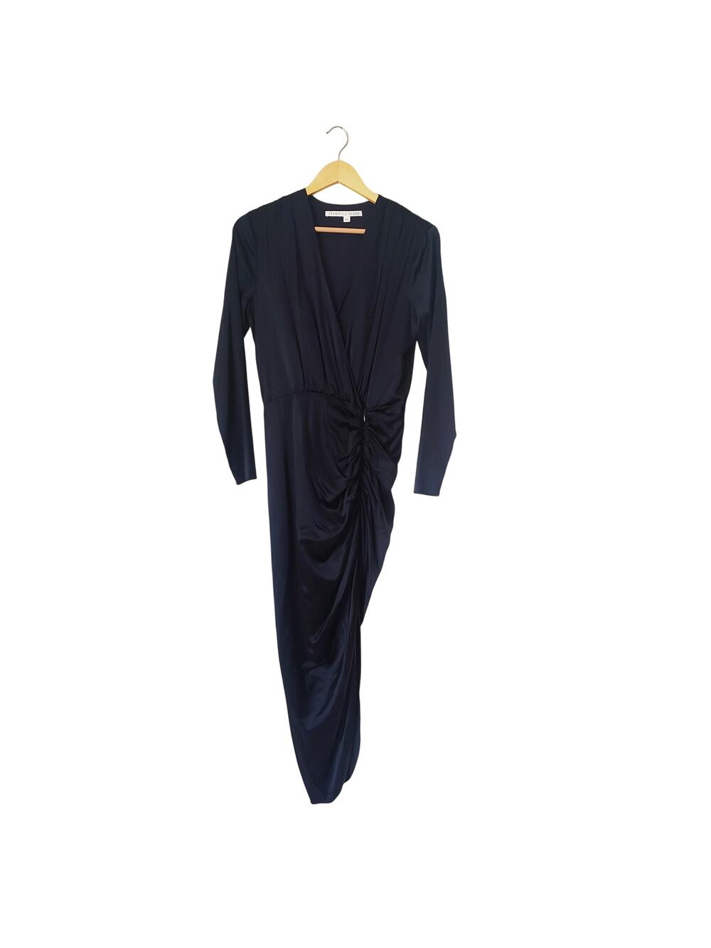 Veronica Beard  Carmeri Ruched Silk Blend Dress Blue Size 2